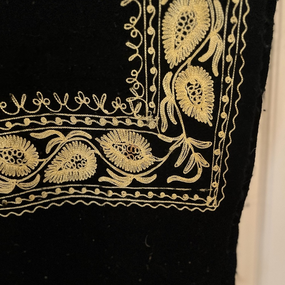 Beautiful black and gold shawl